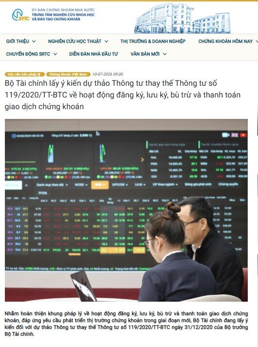 Bộ Tài chính sắp ban hành quy định mới, mở đường cho nâng hạng TTCK Việt