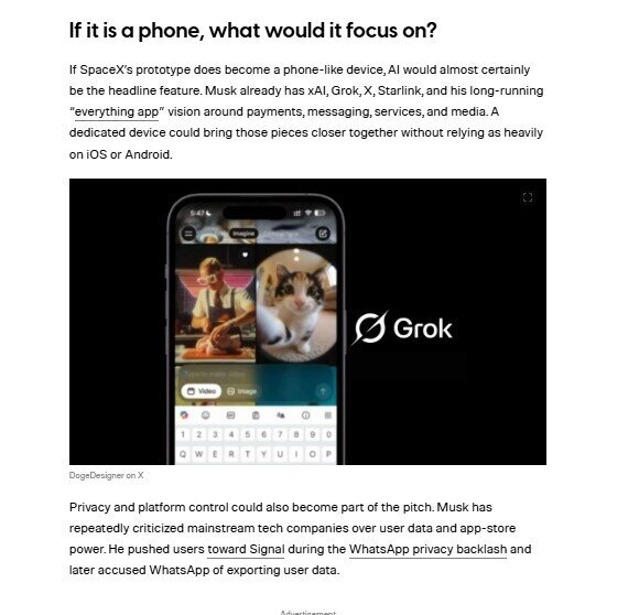 Tỷ phú Elon Musk sắp làm điện thoại mỏng hơn iPhone?