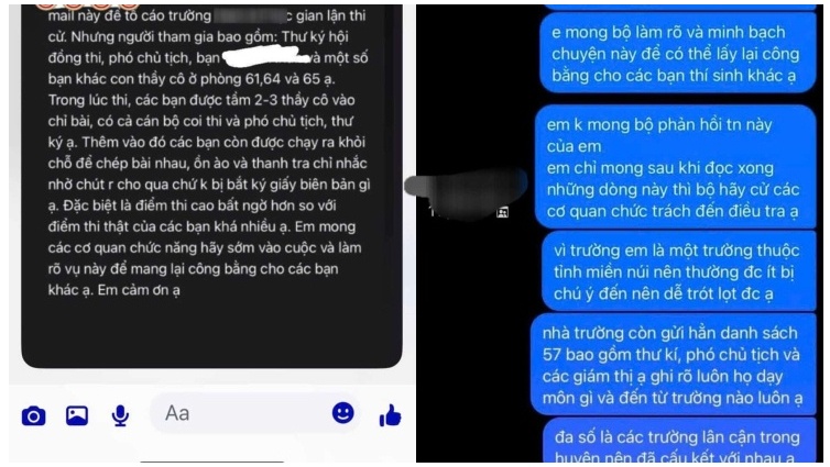 Công an vào cuộc xác minh thông tin tố cáo vi phạm thi tốt nghiệp THPT ở Quảng Trị