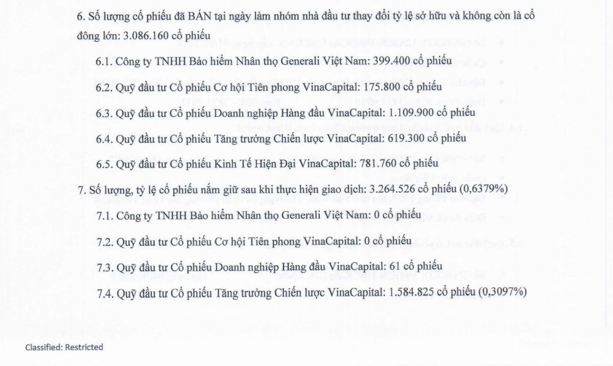 Nhóm VinaCapital đã bán ra hơn 3 triệu cổ phiếu PNJ