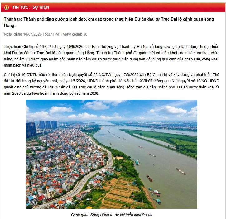 Siêu dự án sông Hồng 28 tỷ USD có diễn biến mới, đáng để theo dõi