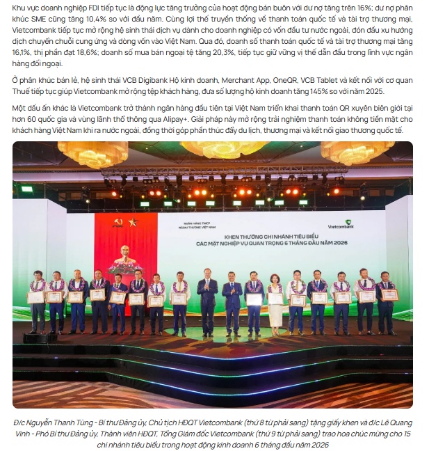 Giật mình với quy mô Vietcombank: Tổng tài sản đã gần 2,67 triệu tỷ đồng