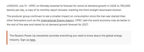 OPEC vừa hạ dự báo nhu cầu dầu năm 2026, tín hiệu gì cho giá dầu?