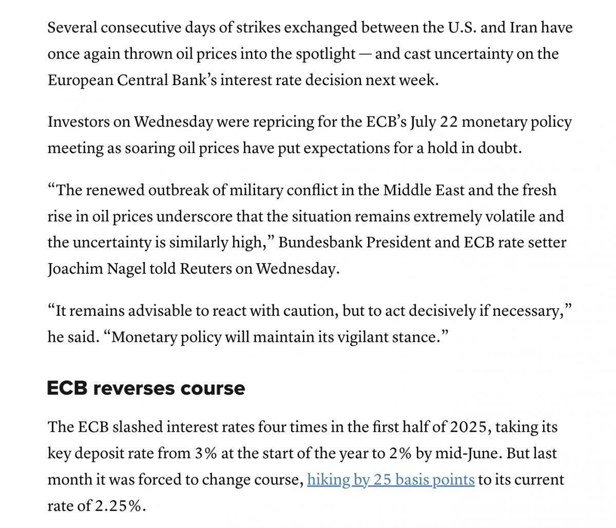 ECB thừa nhận triển vọng kinh tế "cực kỳ bất ổn", lãi suất có thể thay đổi