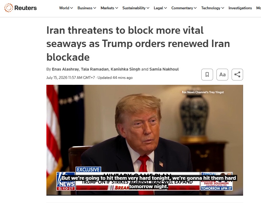 Sau Hormuz, Iran dọa khóa thêm "yết hầu" năng lượng của thế giới