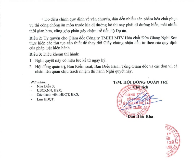 Hóa chất Đức Giang (DGC) lùi tiến độ siêu dự án 12.000 tỷ, lý do là gì?