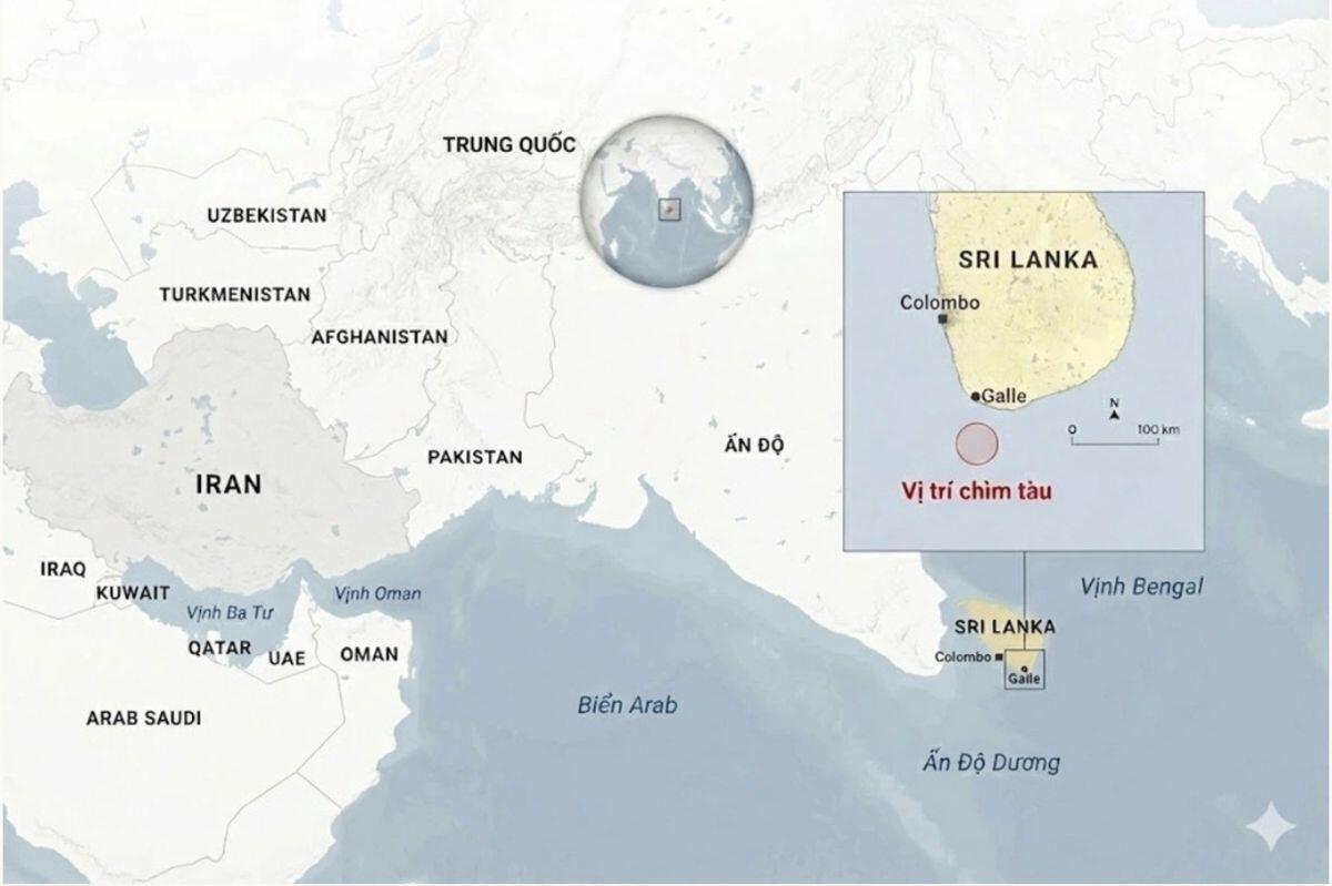 Iran tuyên bố phóng tên lửa vào tàu Mỹ ở Ấn Độ Dương