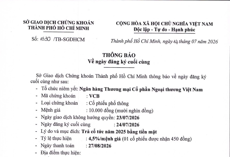 Tuần này, cổ đông VCB, CTG, BID cùng đón tin đáng chú ý