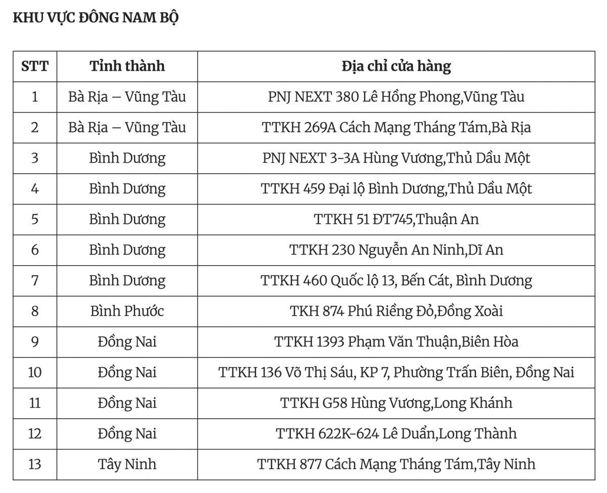 PNJ siết quy trình mua lại: Chỉ giao dịch 2 giờ mỗi ngày