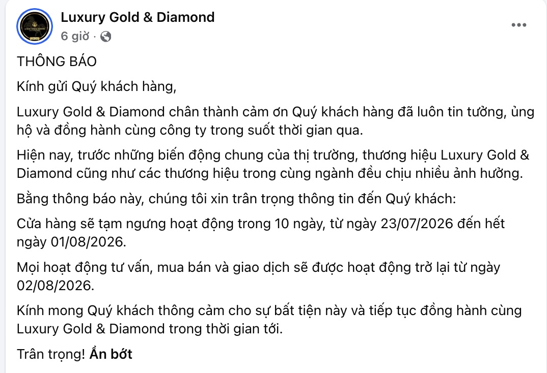 Thêm một “ông lớn” kim cương tài trợ vương miện hoa hậu bất ngờ tạm ngừng hoạt động