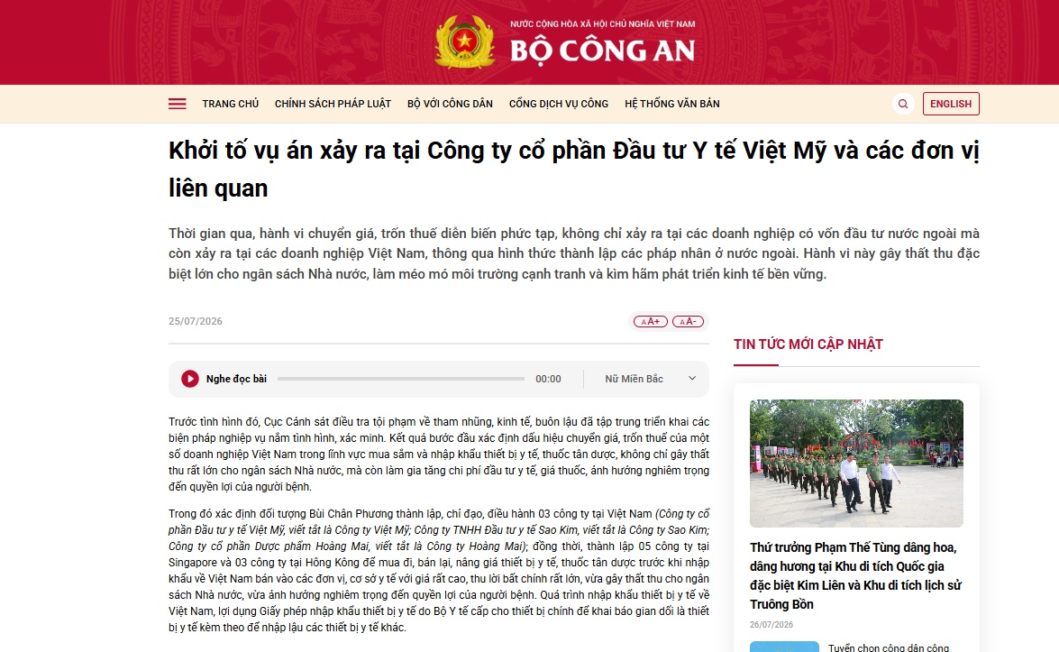 Lập 8 công ty ở nước ngoài để nâng khống giá thiết bị y tế, 'ông trùm' Việt Mỹ bị khởi tố