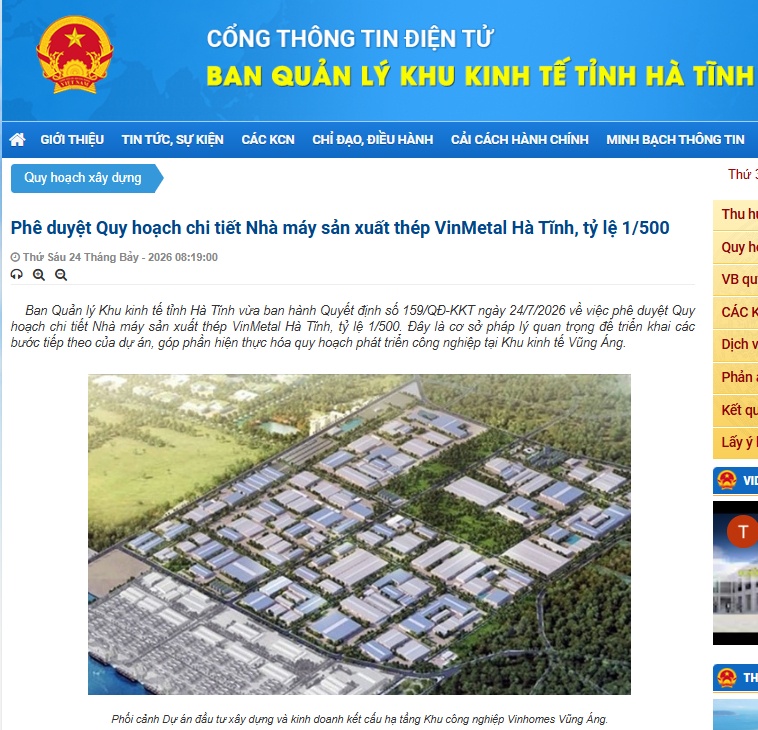 Chính thức phê duyệt quy hoạch 1/500 siêu dự án của Vingroup tại Hà Tĩnh