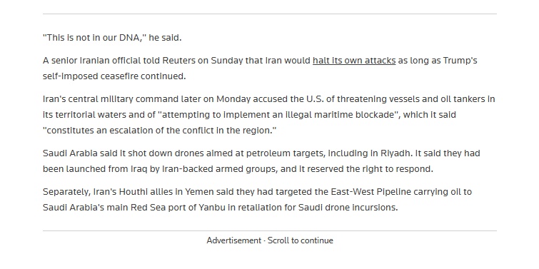 Tổng thống Trump nói Mỹ và Iran đang ‘đàm phán tốt đẹp’