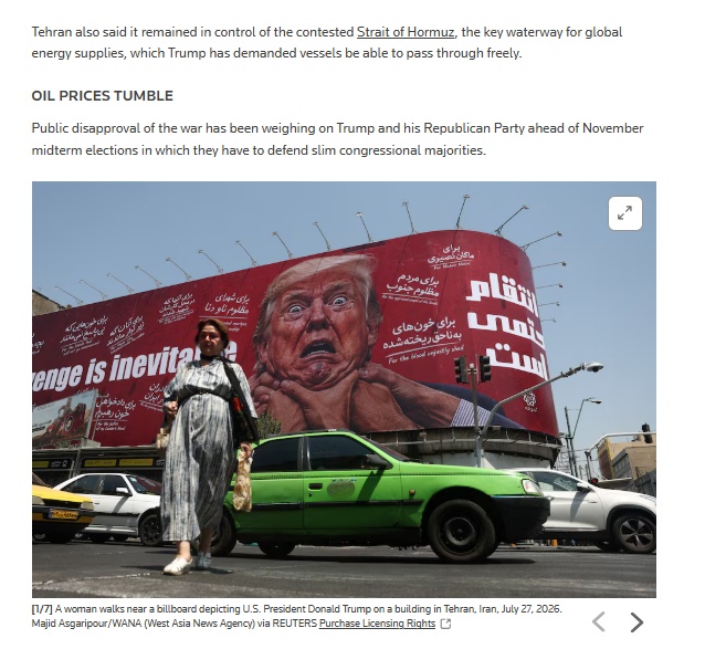 Tổng thống Trump nói Mỹ và Iran đang ‘đàm phán tốt đẹp’