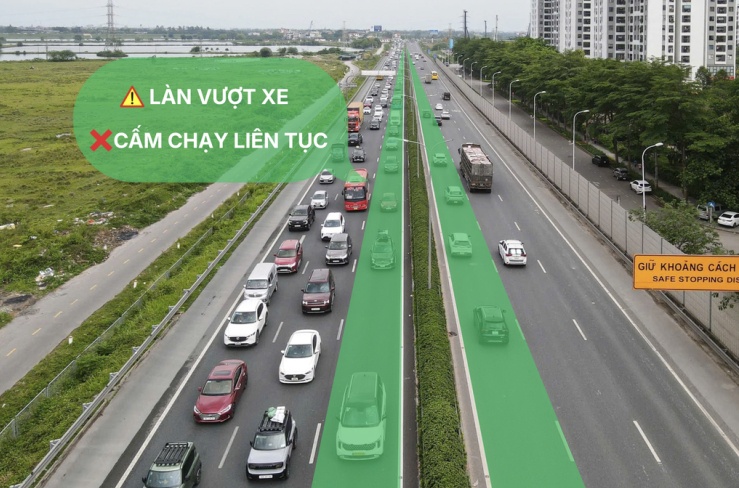 Cục CSGT đề xuất làn trái cao tốc chỉ dùng để vượt, cấm chạy liên tục