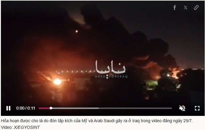 Mỹ, Arab Saudi tập kích dân quân thân Iran tại Iraq