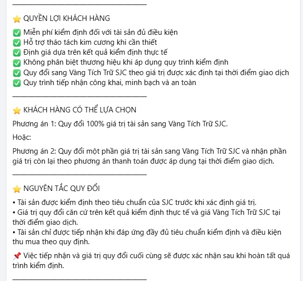Thực hư chuyện SJC thu mua kim cương Kim Lý để đổi vàng?
