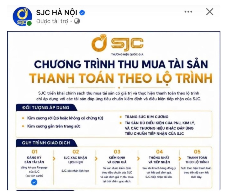 Thực hư chuyện SJC thu mua kim cương Kim Lý để đổi vàng?