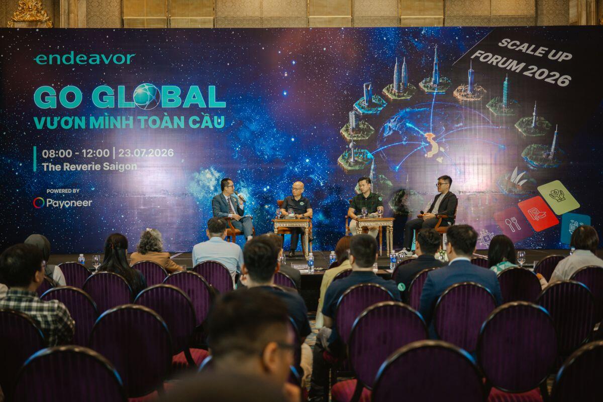 Chủ tịch 24HMoney Phan Minh Tâm đồng hành cùng hệ sinh thái khởi nghiệp tại Endeavor Scale Up Forum 2026