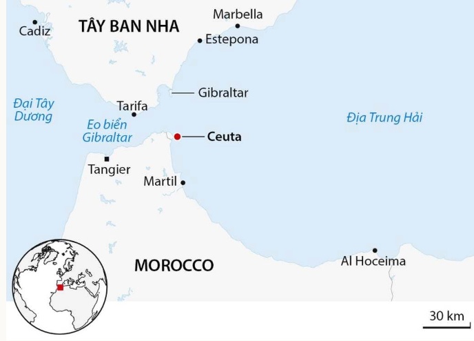 49.000 người di cư tràn vào Tây Ban Nha trong 24 giờ