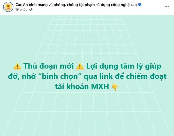 Công an cảnh báo thủ đoạn mới