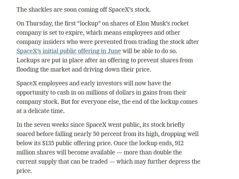 Sóng gió mới với Elon Musk: Gần 1 tỷ cổ phiếu sắp "xả", SpaceX đối mặt áp lực lớn