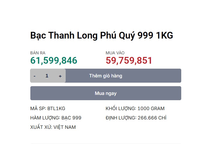 Giá bạc vượt 60 USD/ounce, thị trường kỳ vọng điều gì tiếp theo