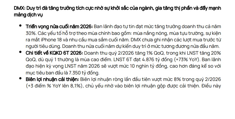 MWG sẽ hoàn thành mục tiêu LNST năm 2026 sớm hơn kế hoạch