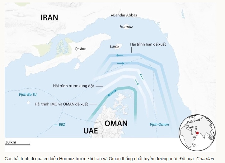 Iran hé lộ chi tiết đàm phán với Oman về eo biển Hormuz