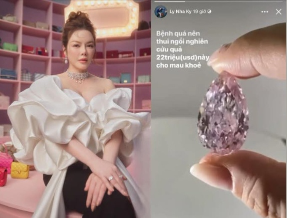 Có người đếm cừu để ngủ, còn Lý Nhã Kỳ đếm kim cương để quên buồn