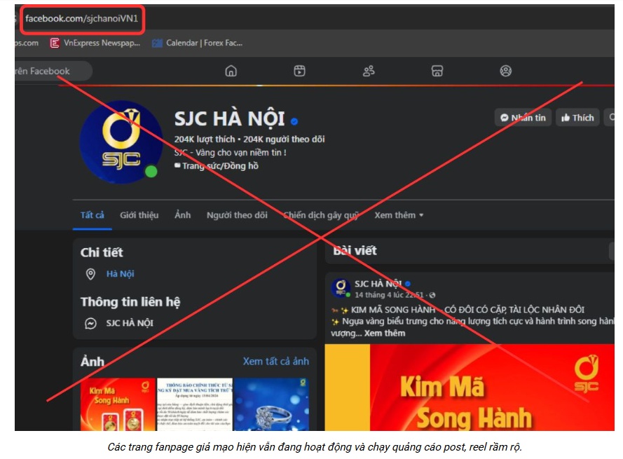 SJC phát cảnh báo nóng tới toàn bộ khách hàng