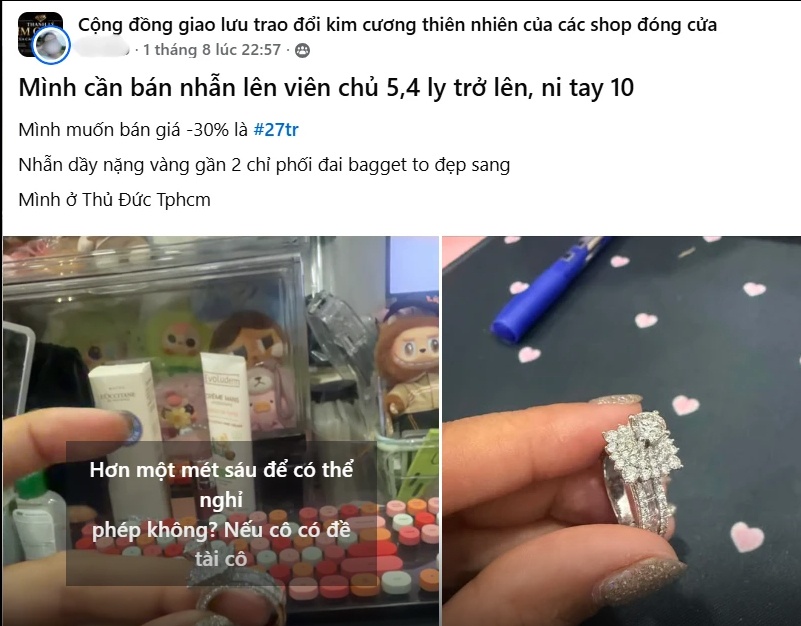 Hội nhóm kim cương giờ toàn bài đăng "cắt lỗ"