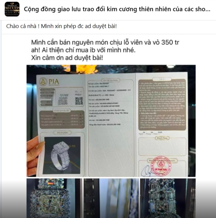 Hội nhóm kim cương giờ toàn bài đăng "cắt lỗ"