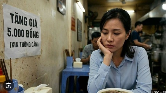 'Bát phở tăng giá 15.000 đồng nhưng chủ quán không lời thêm'