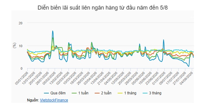 Tuần 03-07/08: NHNN tiếp tục bơm ròng hơn 24,700 tỷ đồng