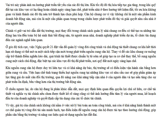 Chung cư hết niên hạn, quyền của chủ nhà sẽ tính thế nào?