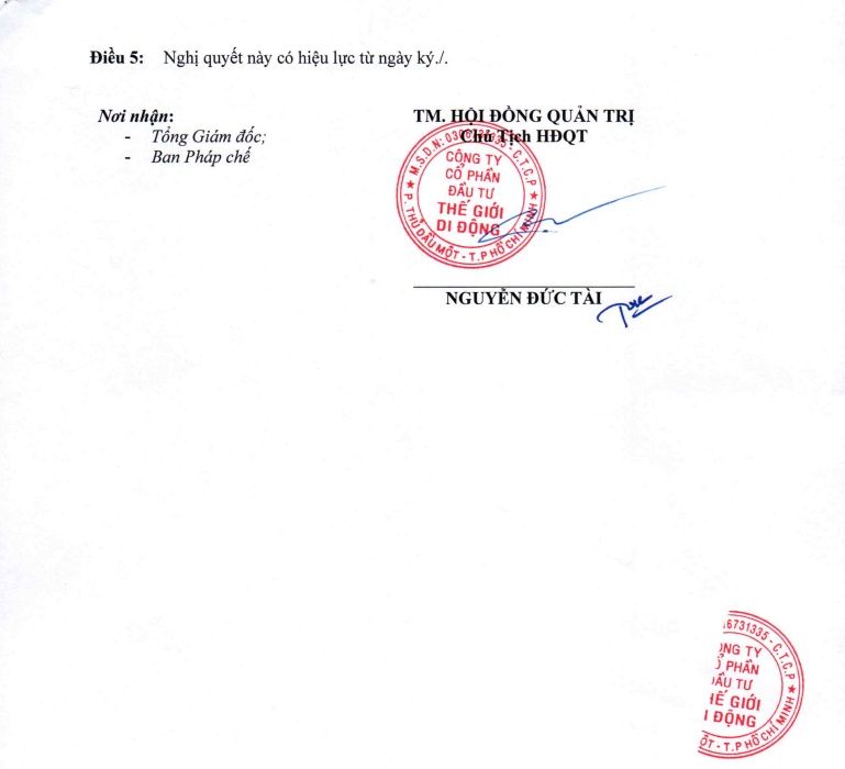 MWG cam kết bảo lãnh tối đa 500 tỷ đồng cho chuỗi An Khang