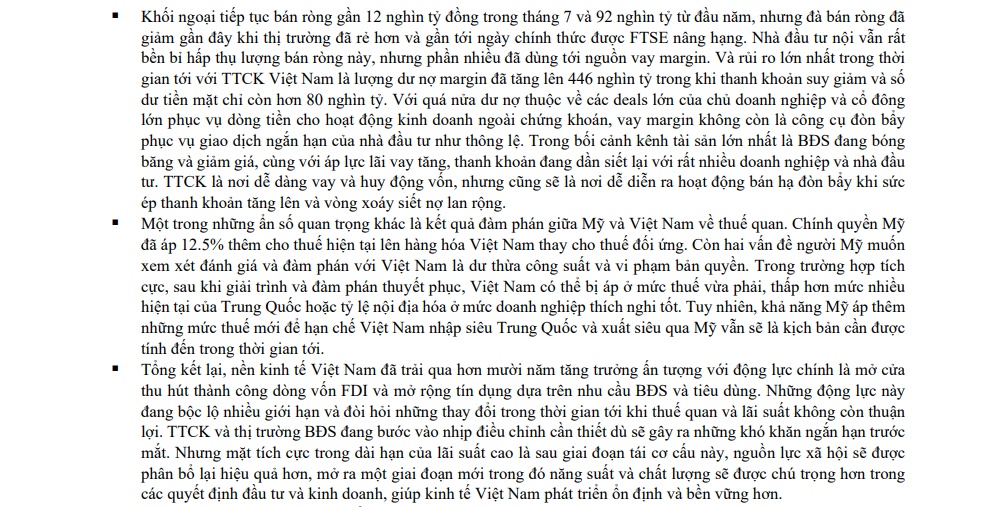 SGI Capital cảnh báo ngưỡng lãi suất có thể khiến NĐT bước vào “pha sợ hãi”