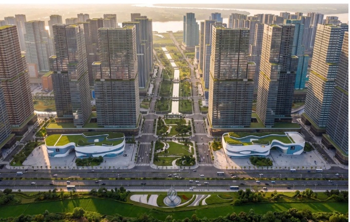 Khởi công hai khu đô thị ven sông Hồng