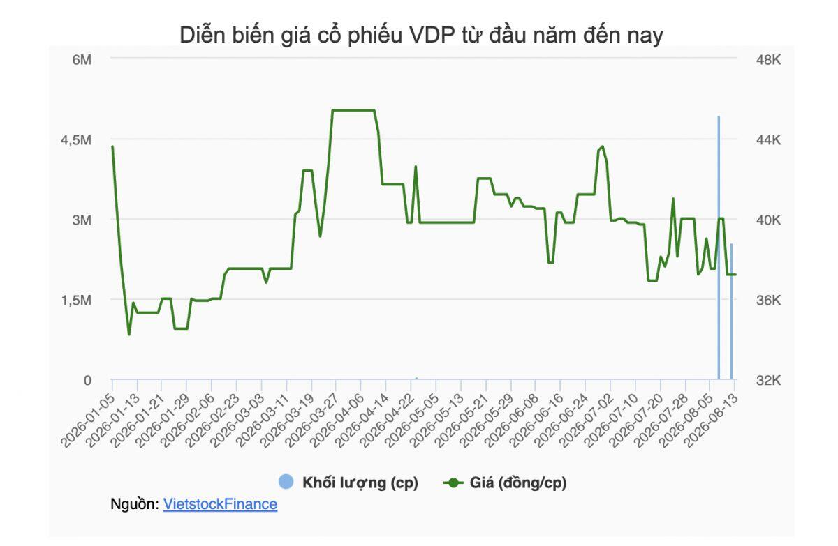 Hai nhà đầu tư cá nhân gom hàng triệu cổ phiếu, trở thành cổ đông lớn của VDP