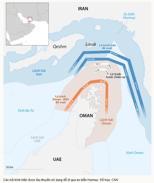 Tổng thống Mỹ: Chúng tôi đang kiểm soát hoàn toàn eo biển Hormuz