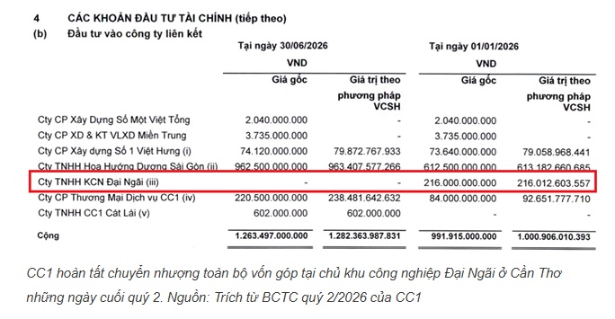 Doanh thu tài chính kéo lãi ròng quý 2 của CC1 tăng vọt