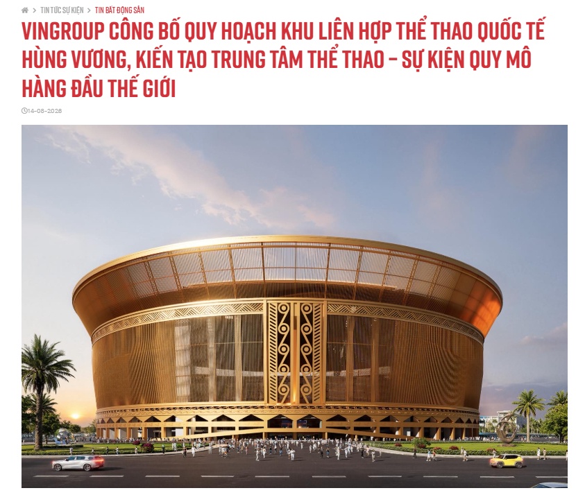 Sân vận động của Vingroup chính thức mang tên VinFast - Trống Đồng