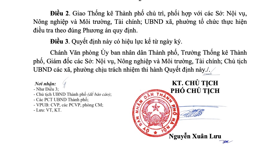 Từ tháng 9/2026, Hà Nội điều tra việc làm và thu nhập của hơn 31.700 hộ dân