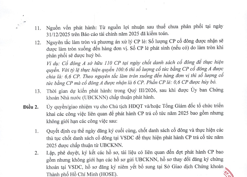 DIC Corp (DIG) chốt quyền phân bổ gần 48 triệu cổ phiếu trả cổ tức