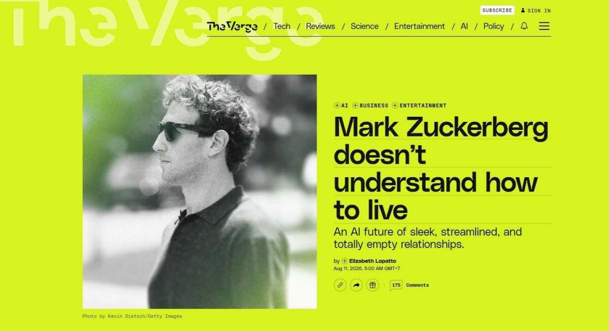Mark Zuckerberg không hiểu cách sống