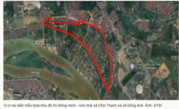 Khu đô thị gần tỷ USD ven sông Hồng dự kiến có tháp 108 tầng