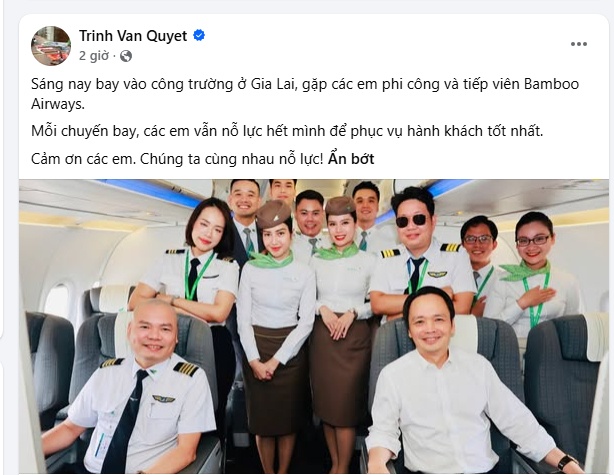 Bamboo Airways hủy loạt chuyến, tiền vé chưa hoàn: Động thái mới từ ông Trịnh Văn Quyết