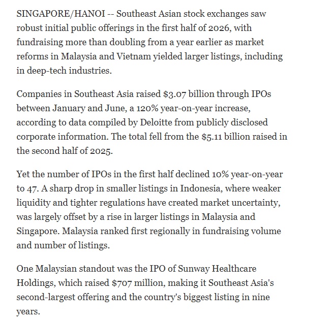 Việt Nam nổi lên giữa làn sóng IPO tỷ USD đang nóng rực tại ASEAN