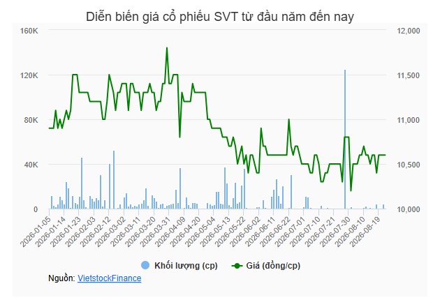 SVT chuẩn bị chi hơn 17 tỷ đồng cổ tức 2025